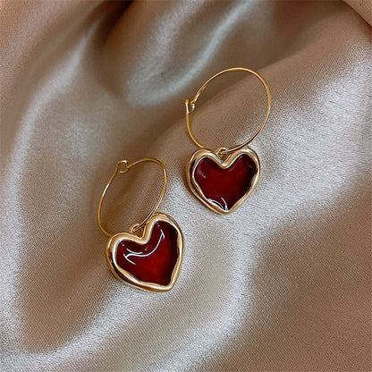Autumn Winter New Brown Earrings Vintage Matte drop Earrings for women Metal Fashion Statement Dangle Earring 2025 Trend Jewelry